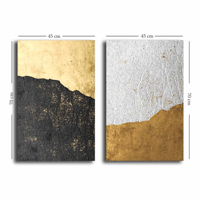 Wallity Conjunto de Lienzos Decorativos Multicolor (2 Piezas) 45 x 70 cm Wallity Conjunto de Lienzos Decorativos Multicolor (2 Piezas) 45 x 70 cm